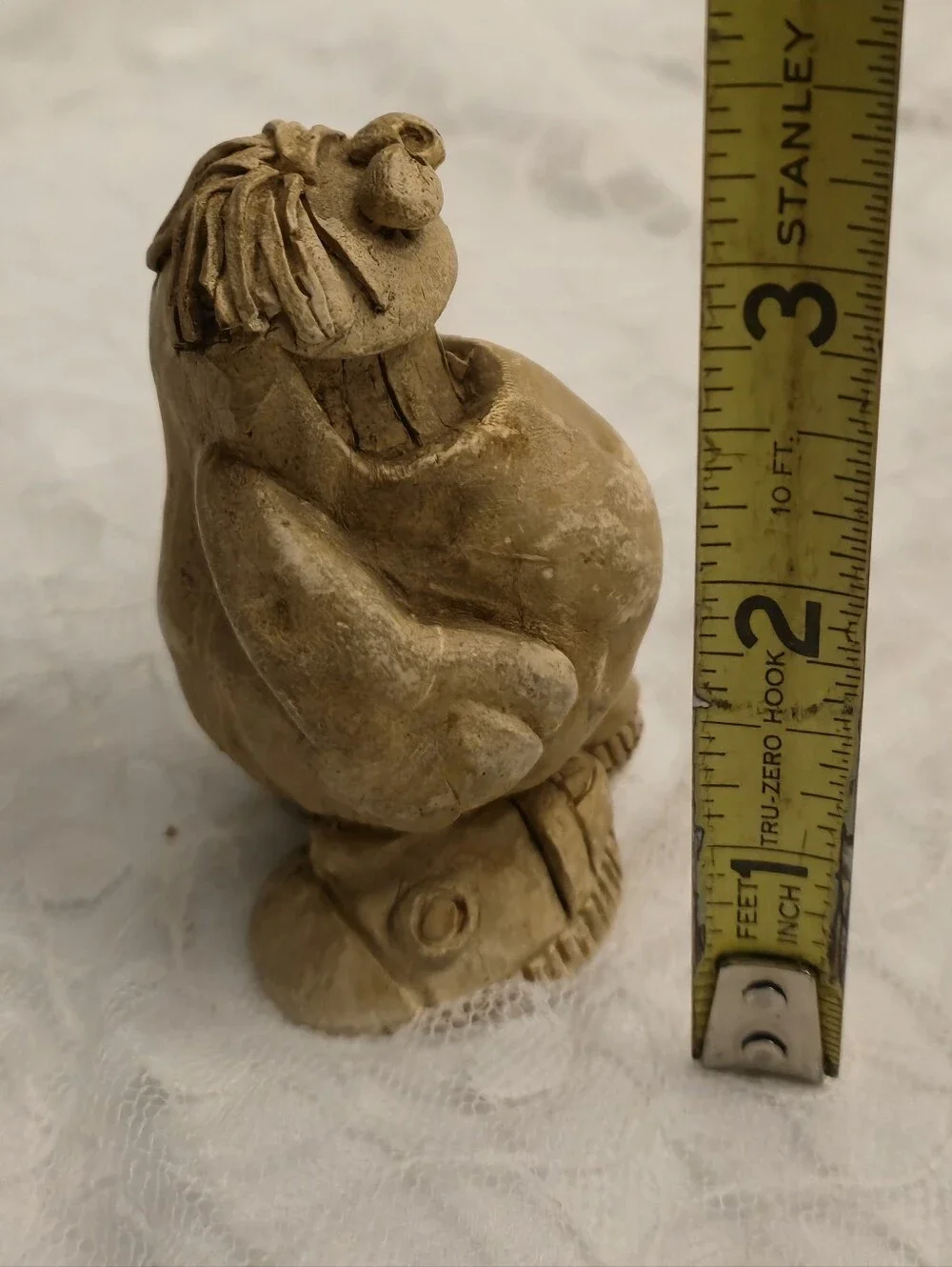 Rustic / Vintage 1976 Cream Garden Gnome Figurine - Home Accent. HE'S ADORABLE